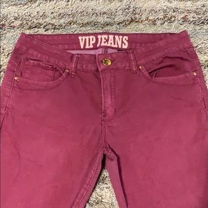 Skinny Maroon/Red VIP JEANS!